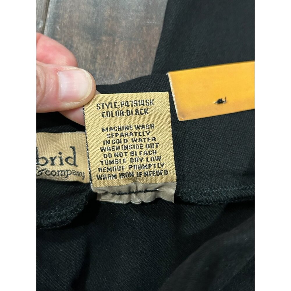 Hybrid & Company Gold Buttons Slim Fit High Waist Pants Size Small Skinny NWT - Picture 8 of 10